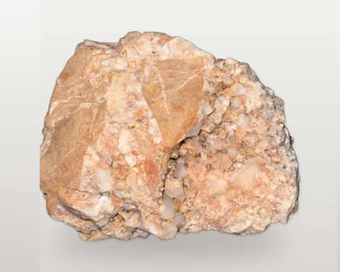 Arkansas quartz crystals on iron-stained matrix