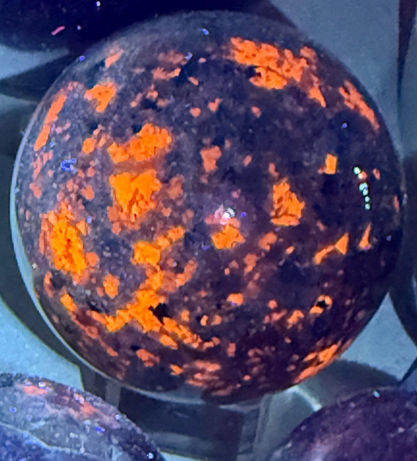 Yooperlite under UV light